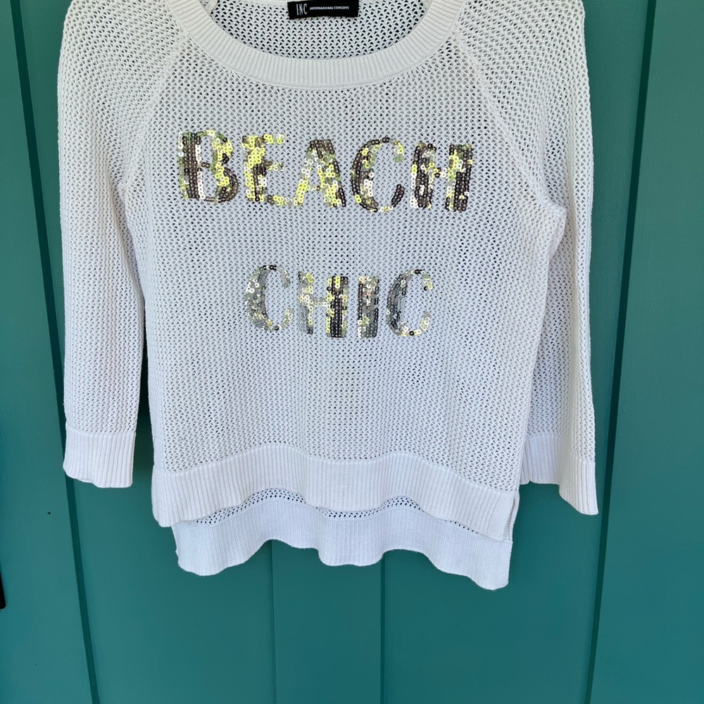 INC International Concepts Sequin Sweater